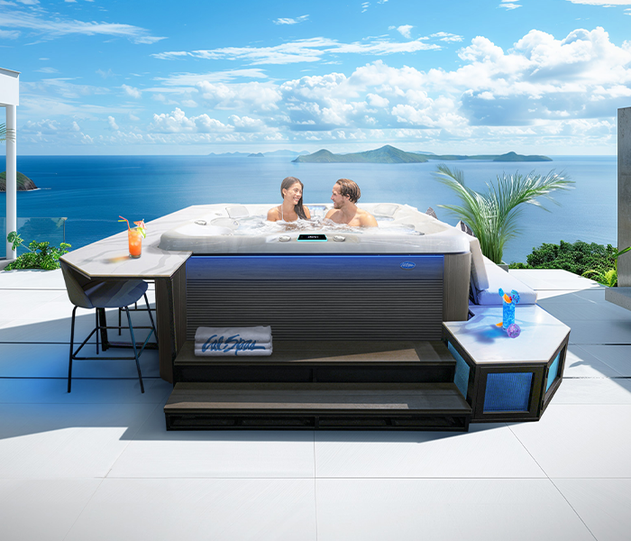 Calspas hot tub being used in a family setting - Monterey Park